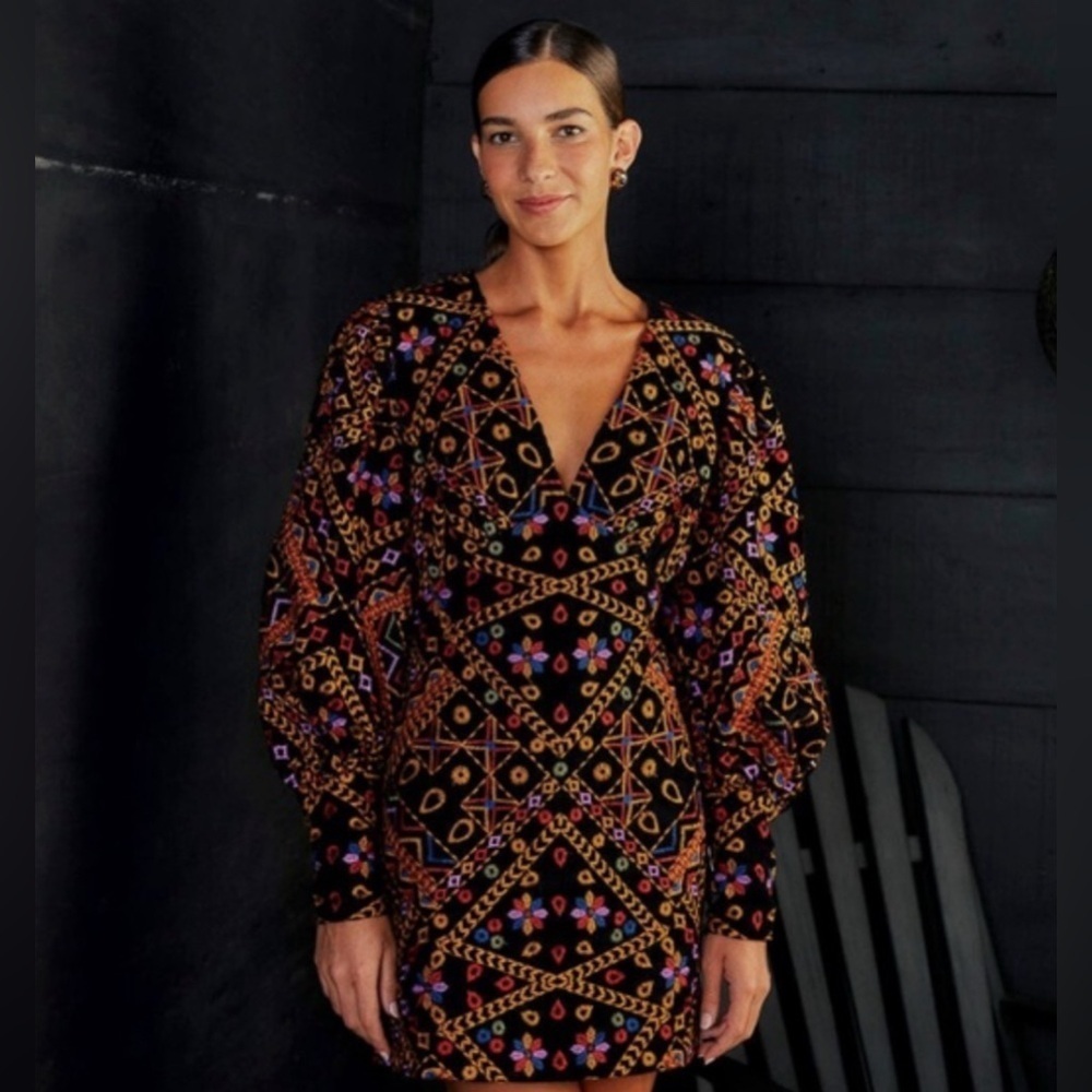 Brand new with tags FARM Rio corduroy embroidered dress - Picture 5 of 10